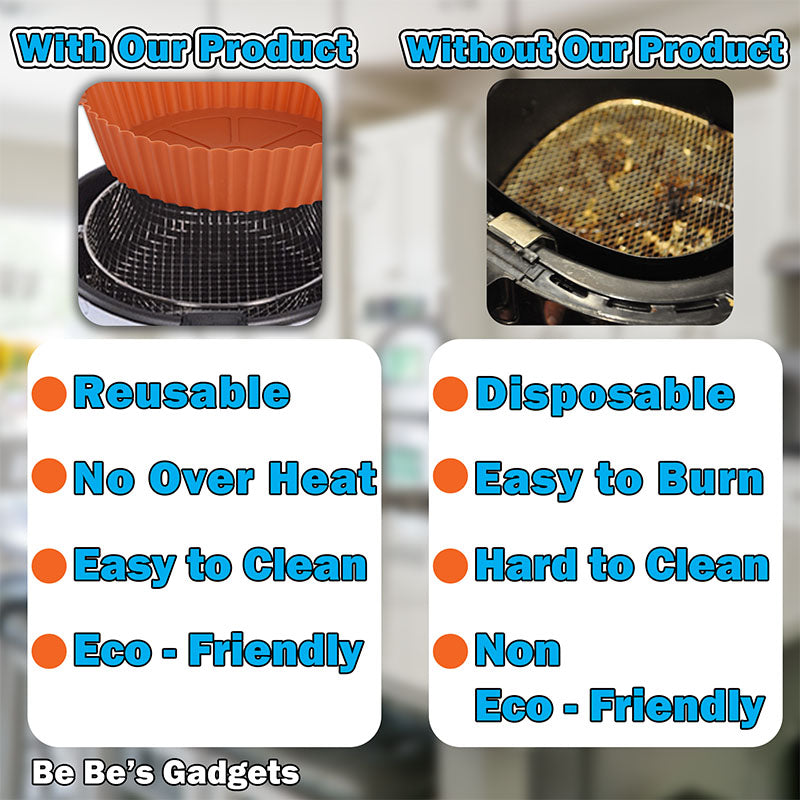 Best silicone Air Fryer Liner - Easy Cleaning & Healthy for shopping – Be  Be's Gadgets